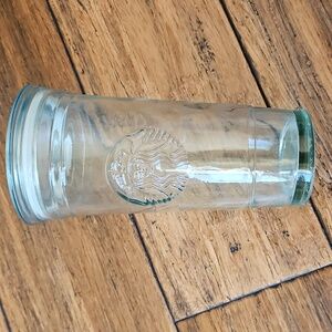 Starbucks Recycled Glass Tumbler with Light Aqua Tint 20oz
